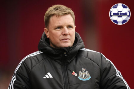 إيدي هاو مدرب نيوكاسل يونايتد يتحدث للإعلام في مؤتمر صحفي قبل مواجهة مانشستر يونايتد.